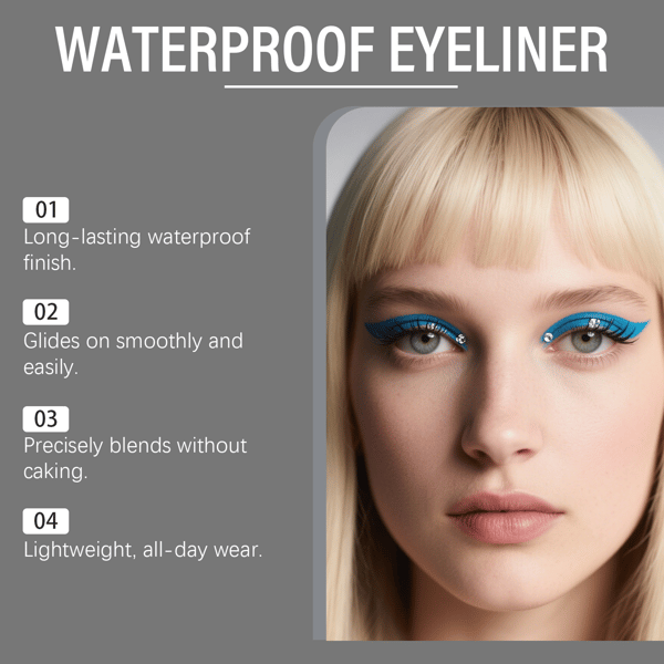 【24H Lock】1440-Minute Smudge-Proof Eyeliner| Precision Define, All-Day Stay, Transfer-Resistant Makeup Duo 🌟
