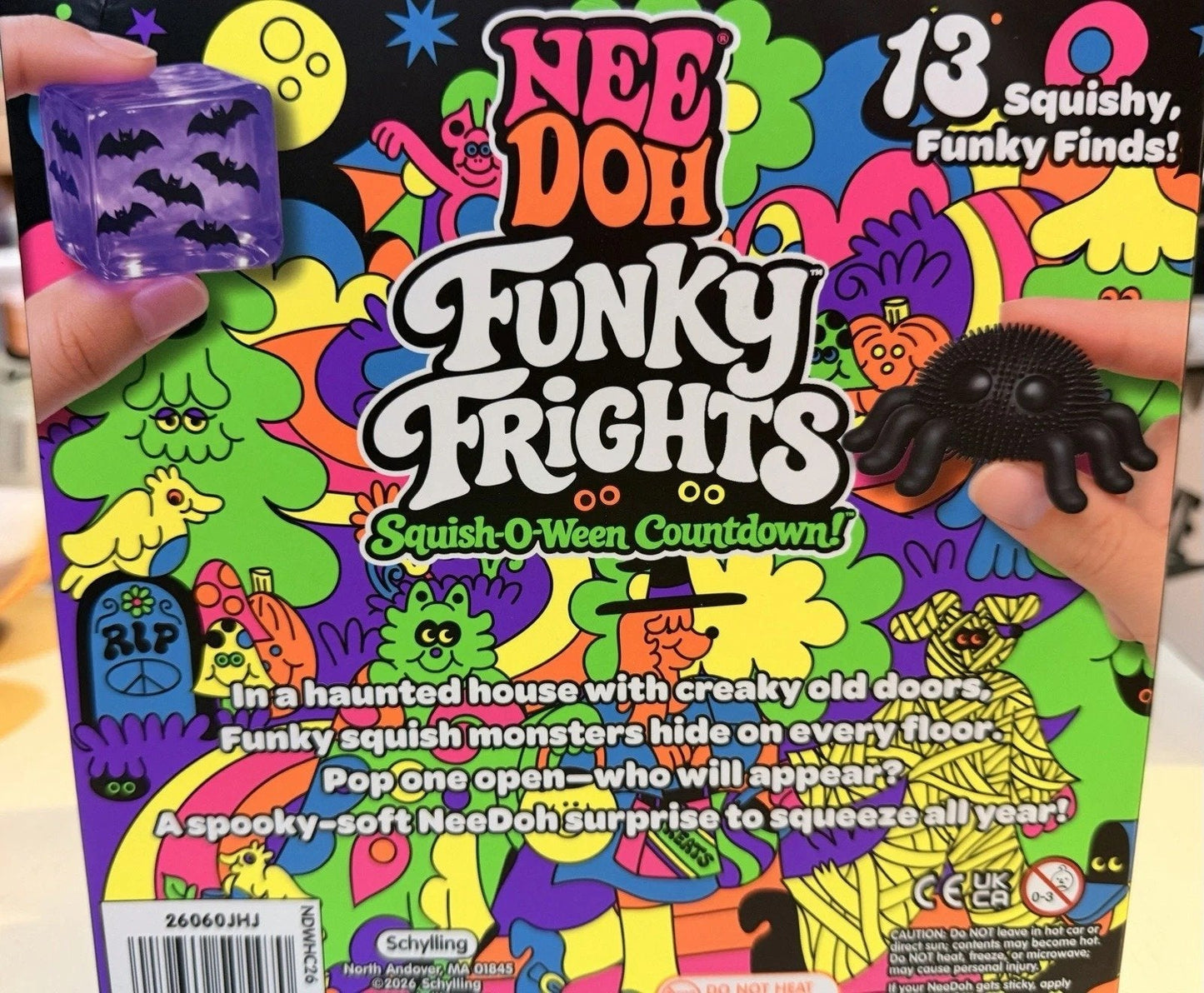 🔥HOT SALE 50% OFF -👻🎁NeeDoh Funky FrightsTM Squish-O-Ween Countdown