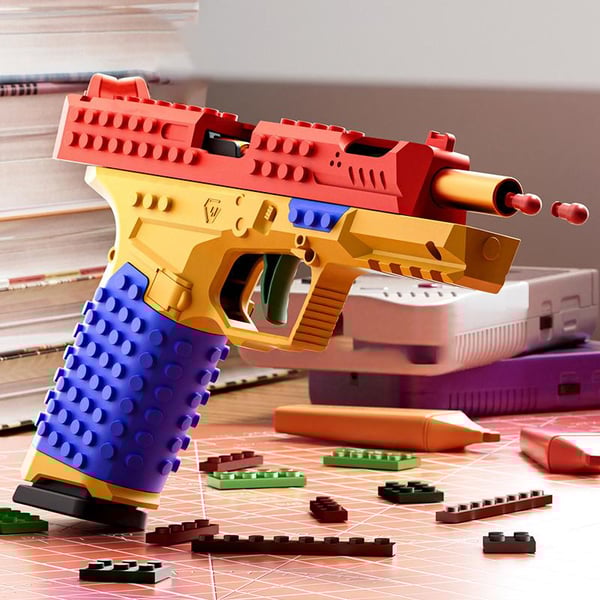 🔥Tactical DIY Building Block Handle Set,6 Running Fire Series Cool Toys