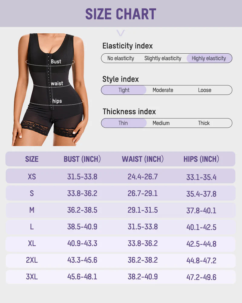 Extra Plus Size Shaper Bodysuit Tummy Control Shapewear