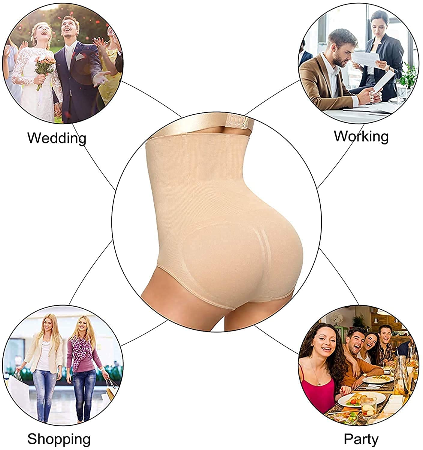 High Waist Tummy Control Shapewear Panties