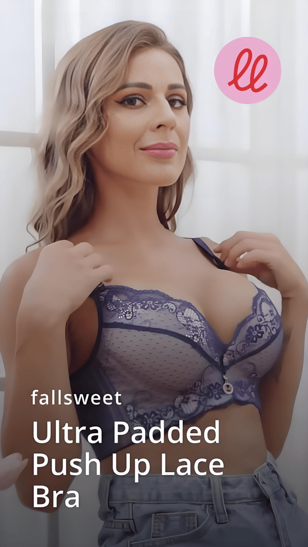 Women Super Push Up Bra Lace Underwire Soft Padding Lift Up Bra