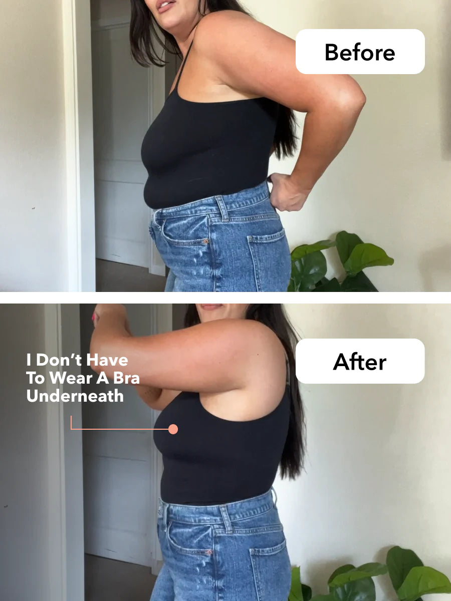 Scoop neck shapewear vest