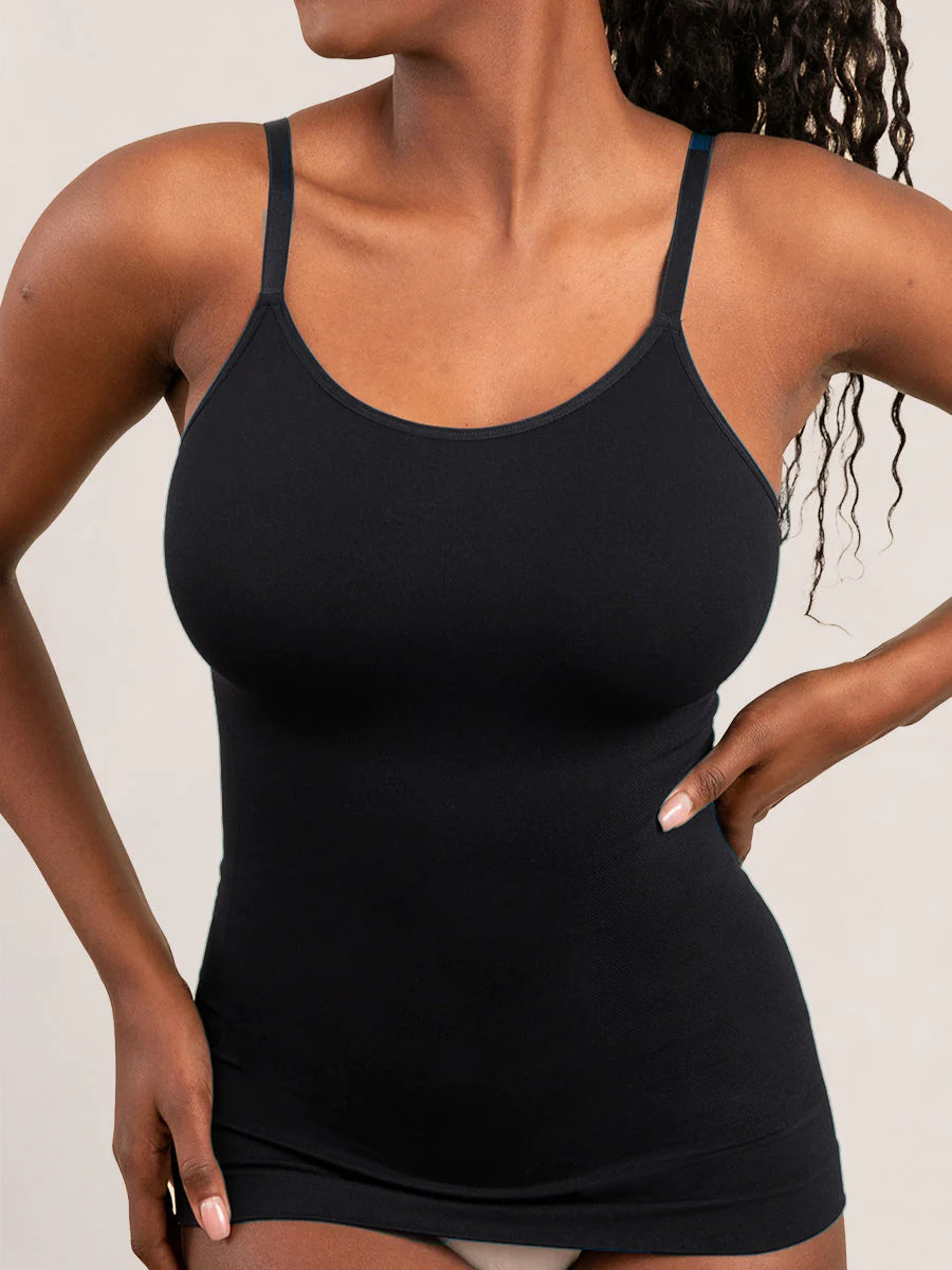 Scoop neck shapewear vest