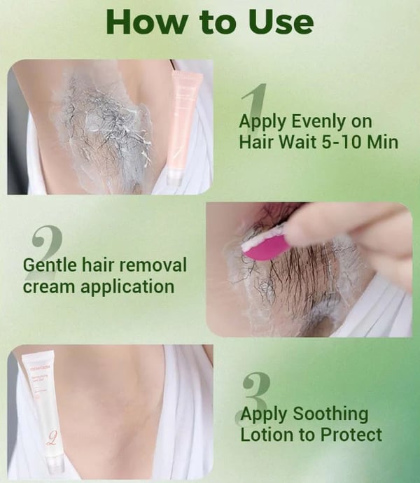 🔥Hair Removal Cream Kit for Women - 1 Set (Hair Remover + Repair)