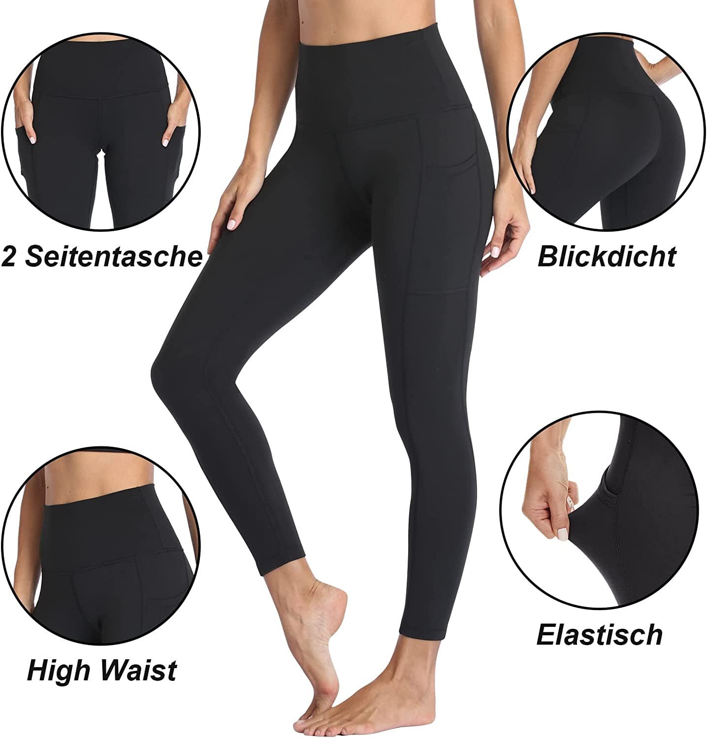 High Waisted Tummy Control Shaping Training Leggings