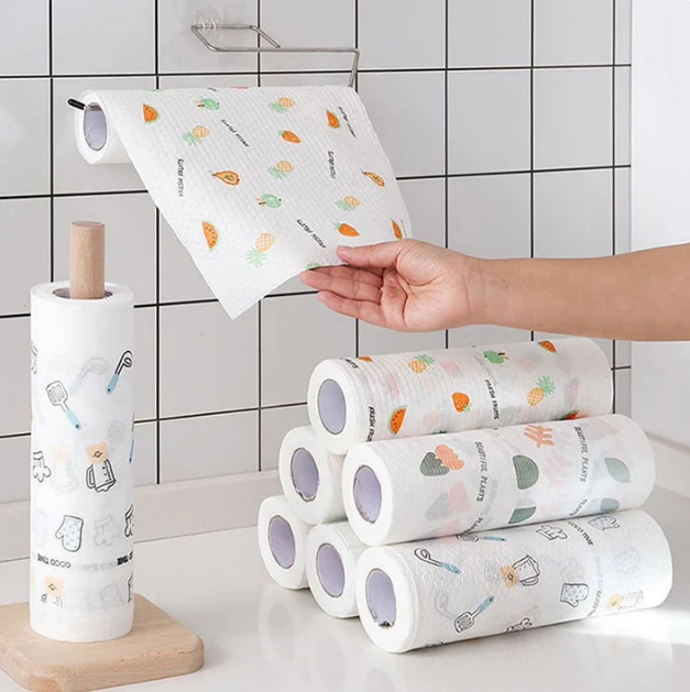 Per Roll Reusable Cleaning Lazy Rags