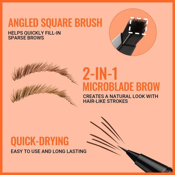 🌟 Achieve Perfect Brows✨ 4D Brow Pen – For Natural, All-Day Eyebrow & Eyeliner Perfection! 💁♀