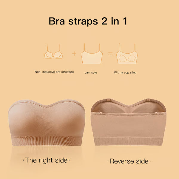 🌸 Final 3 Hours: 60%OFF💥Non-Slip Seamless Wireless Strapless Bra