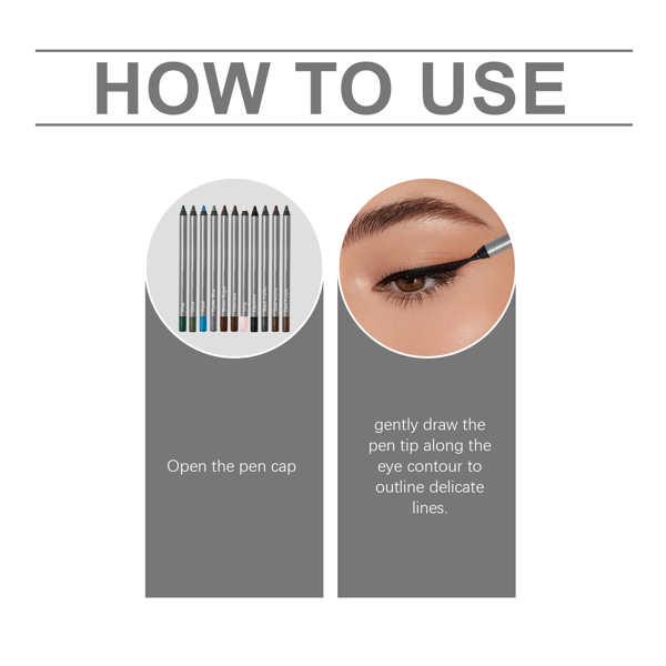 【24H Lock】1440-Minute Smudge-Proof Eyeliner| Precision Define, All-Day Stay, Transfer-Resistant Makeup Duo 🌟