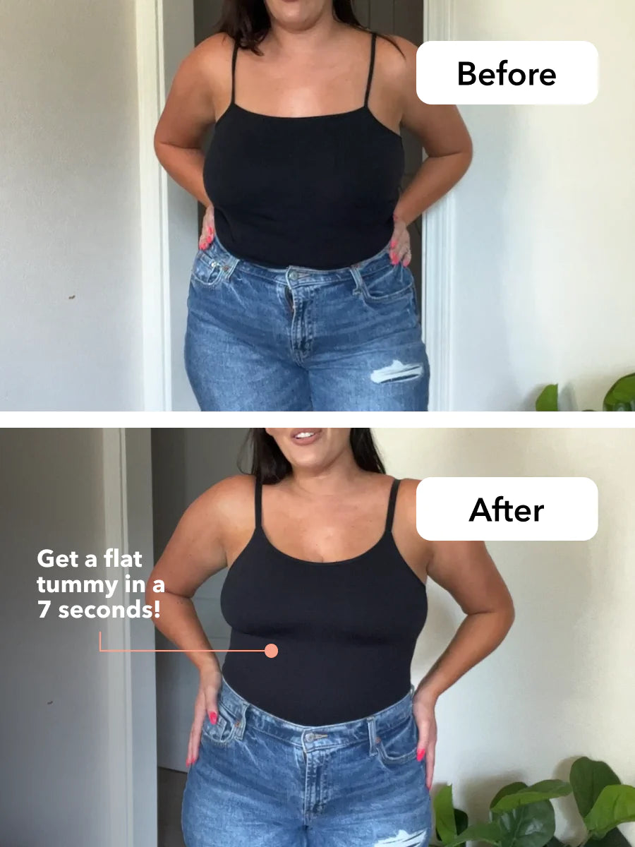 Scoop neck shapewear vest