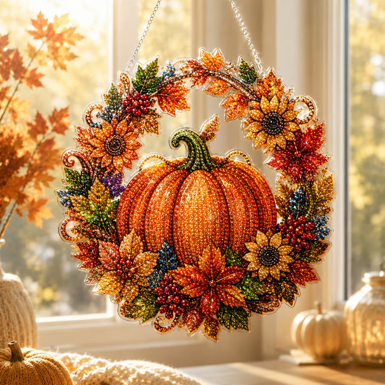 🔥Last Day 49% OFF - 🧙♀️🎃Halloween Witch Friendship Diamond Art Window Suncatcher