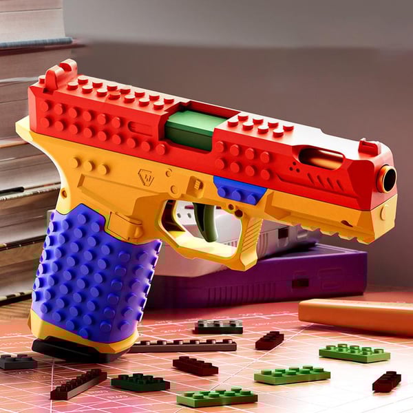 🔥Tactical DIY Building Block Handle Set,6 Running Fire Series Cool Toys
