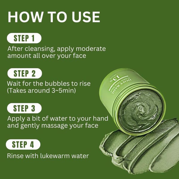 Holy Basil Bubble Deep Cleansing Mask