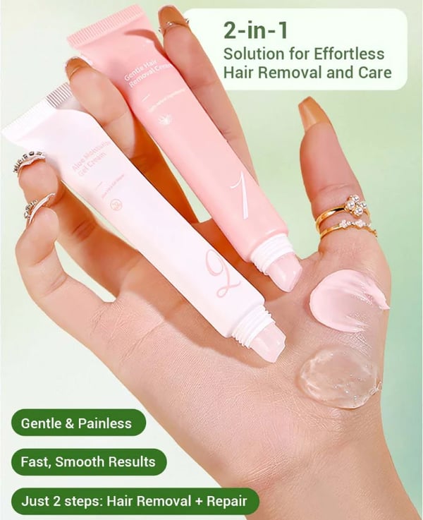 🔥Hair Removal Cream Kit for Women - 1 Set (Hair Remover + Repair)