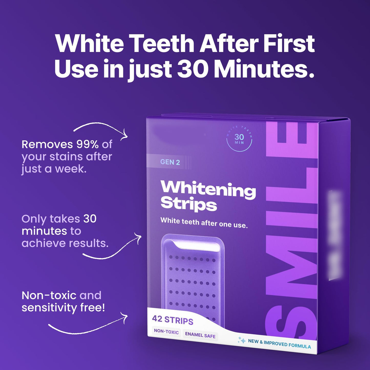 PURPLE WHITENING STRIPS