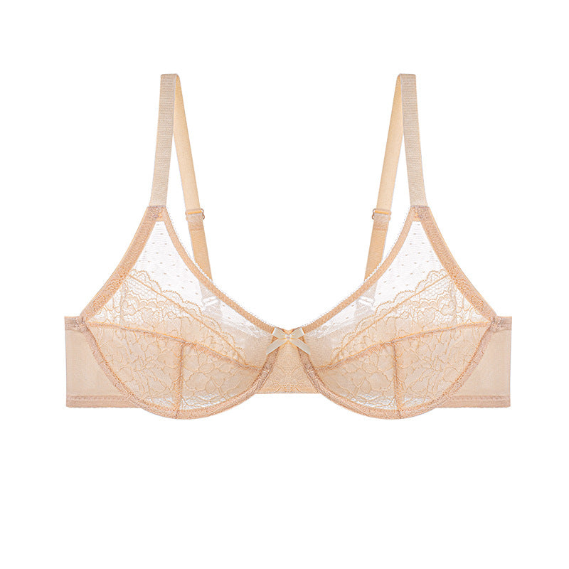 Full Coverage Lace Minimizer Bra - Petal