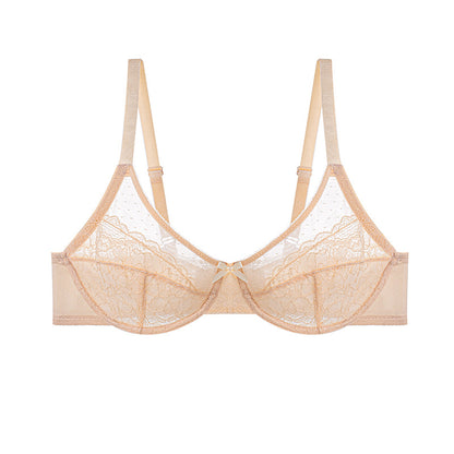 Full Coverage Lace Minimizer Bra - Petal
