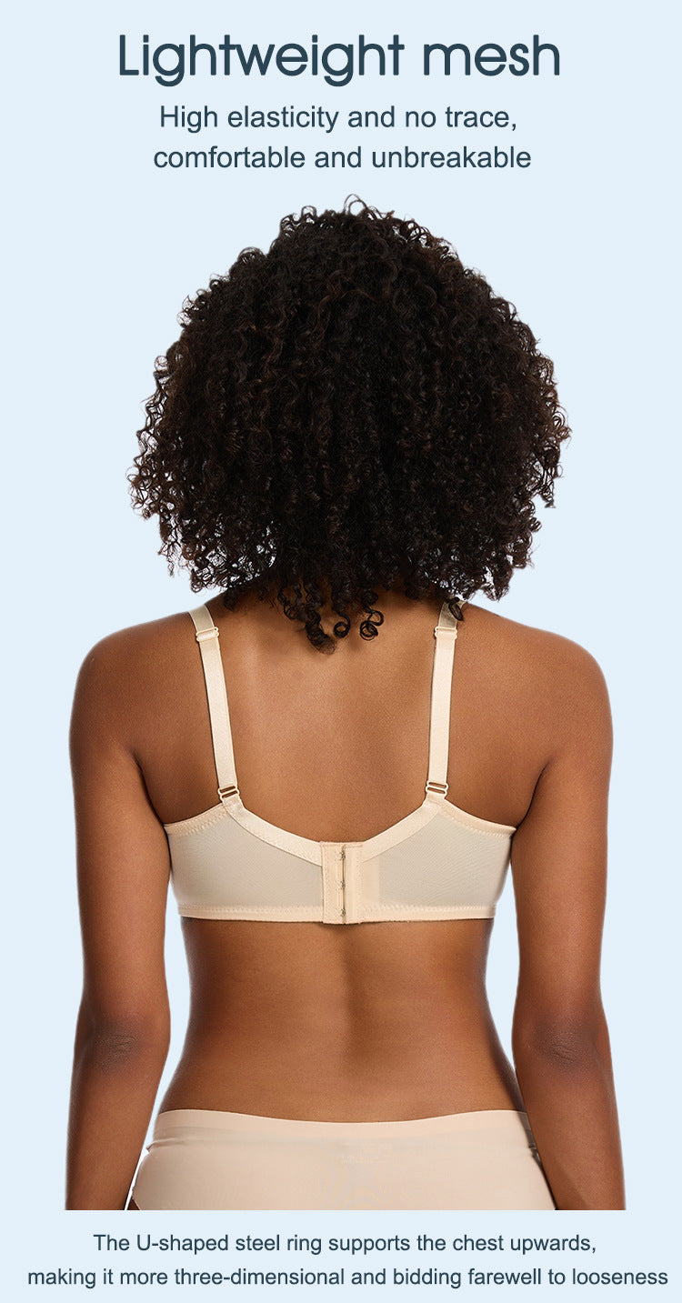 Full Coverage Lace Minimizer Bra - Petal
