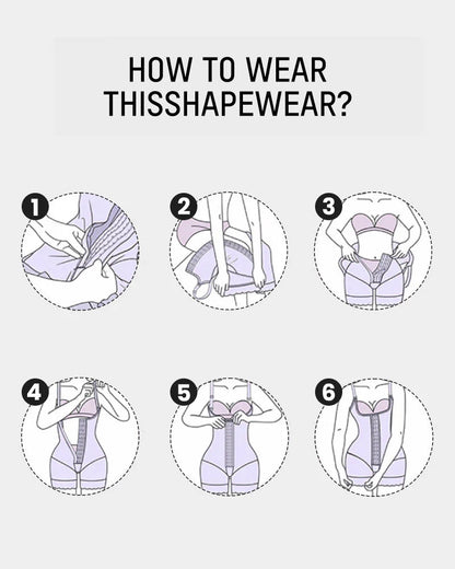 Extra Plus Size Shaper Bodysuit Tummy Control Shapewear