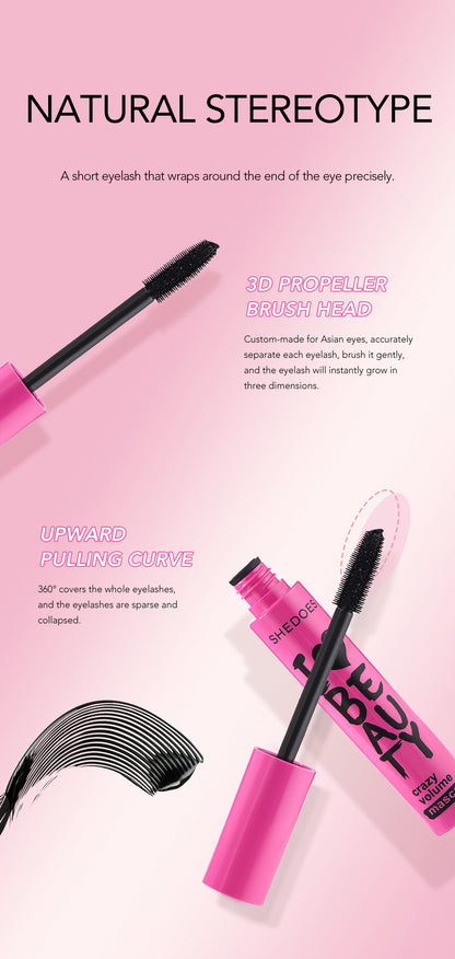 🎀Volume Mascara for Barbie Effect Lashes, Curled and Long-Lasting