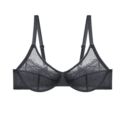 Full Coverage Lace Minimizer Bra - Petal