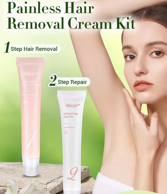 🔥Hair Removal Cream Kit for Women - 1 Set (Hair Remover + Repair)