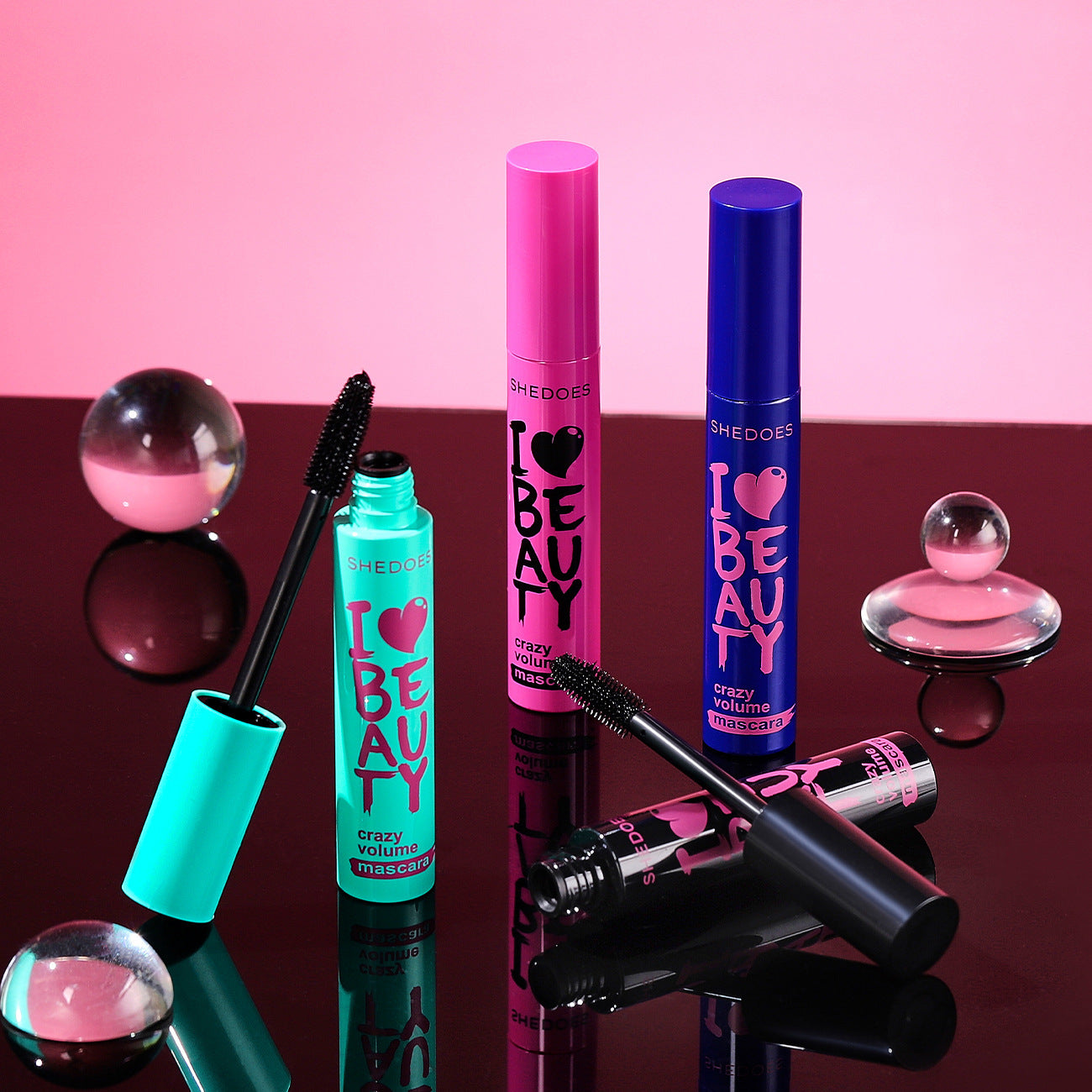 🎀Volume Mascara for Barbie Effect Lashes, Curled and Long-Lasting
