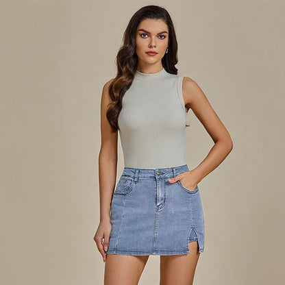 High Waisted Jean Shorts