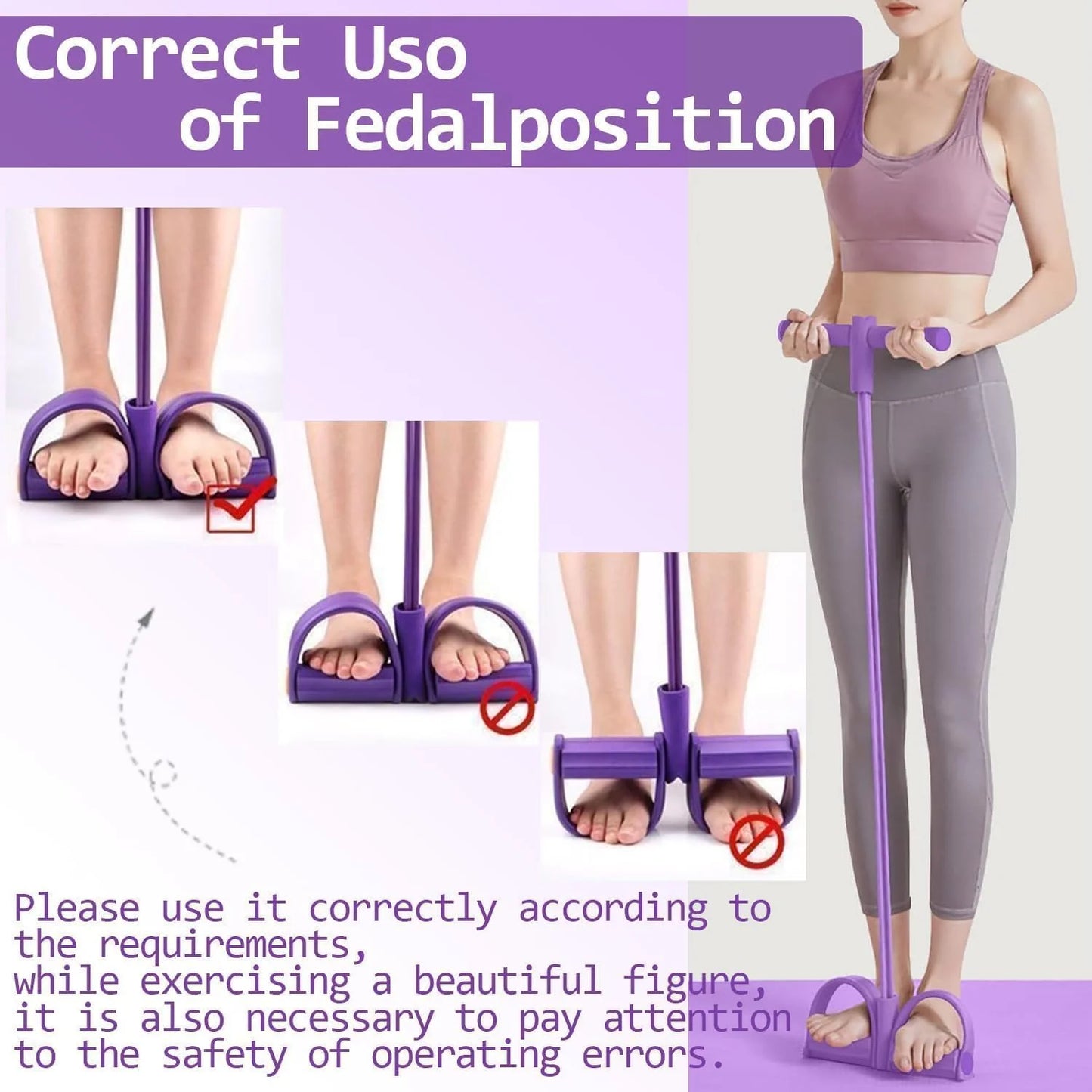 8-Tube Pedal Resistance Device