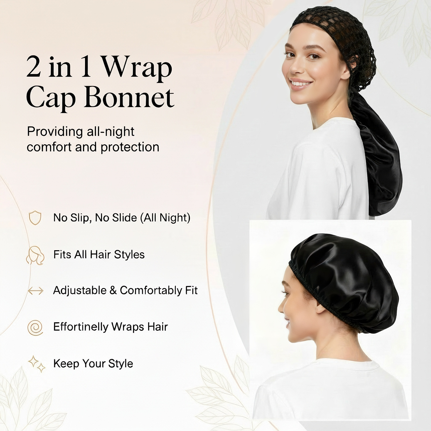 🔥Babyidc™ 2 in1 Wrap Cap Bonnet