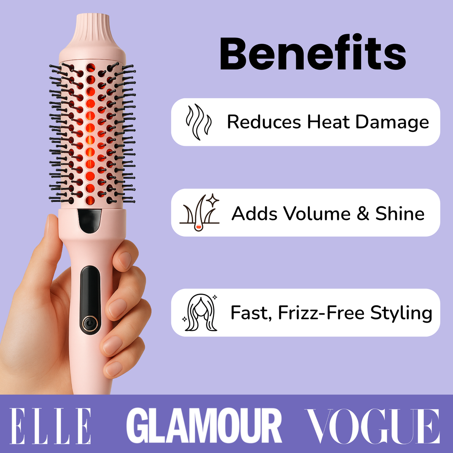 Infrared Hair Care Comb for Fluffy Curly Styles