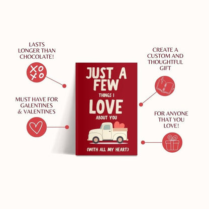 Just A Few Things I Love About You (With All My Heart) Fill In The Blank Gift Book📚