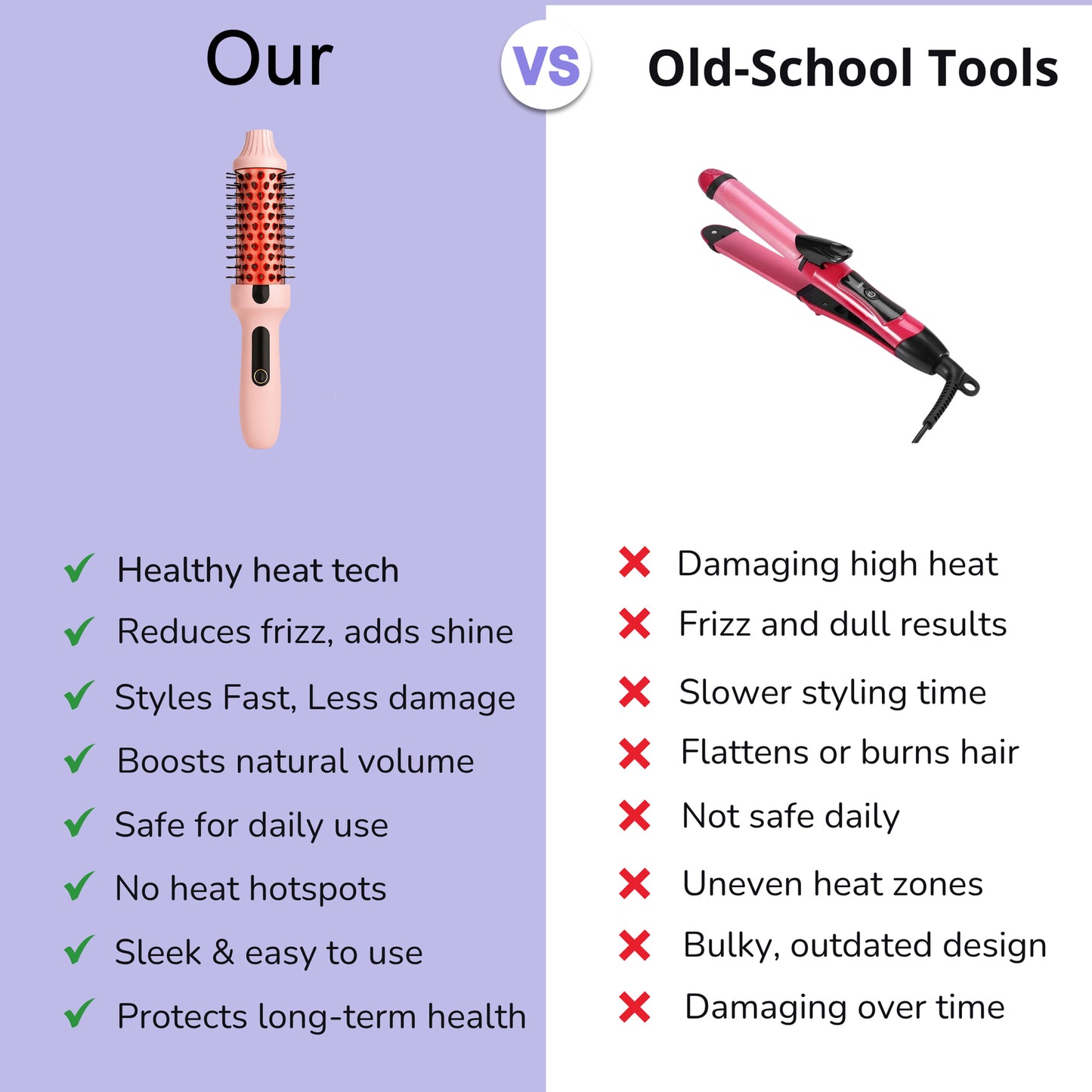 Infrared Hair Care Comb for Fluffy Curly Styles