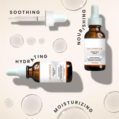 Vitamin C E Ferulic Acid Serum , All Skin Types Skincare Comfort Brighter Plumper