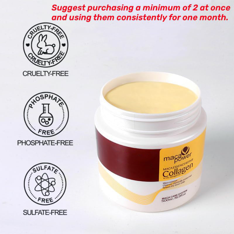 Collagen Hair Care Deep Moisturizing Repair Argan Oil Collagen Hair Mask Essence Suitable for all hair types