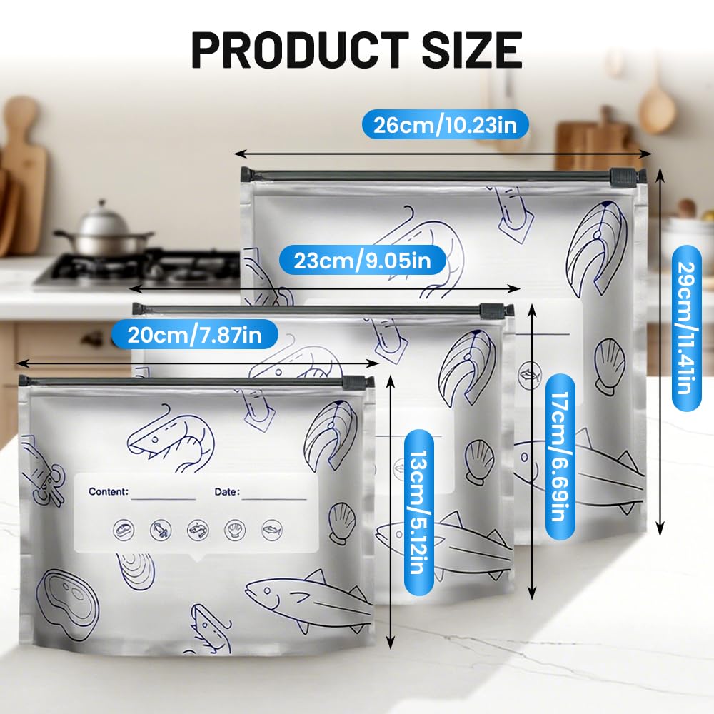 Reusable Aluminum Foil Sealable Storage Bags