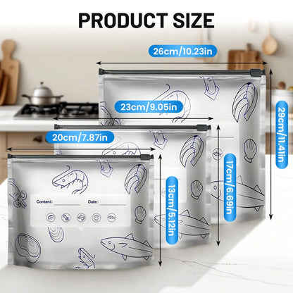 Reusable Aluminum Foil Sealable Storage Bags