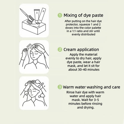 Long lasting botanical essential oil hair dye