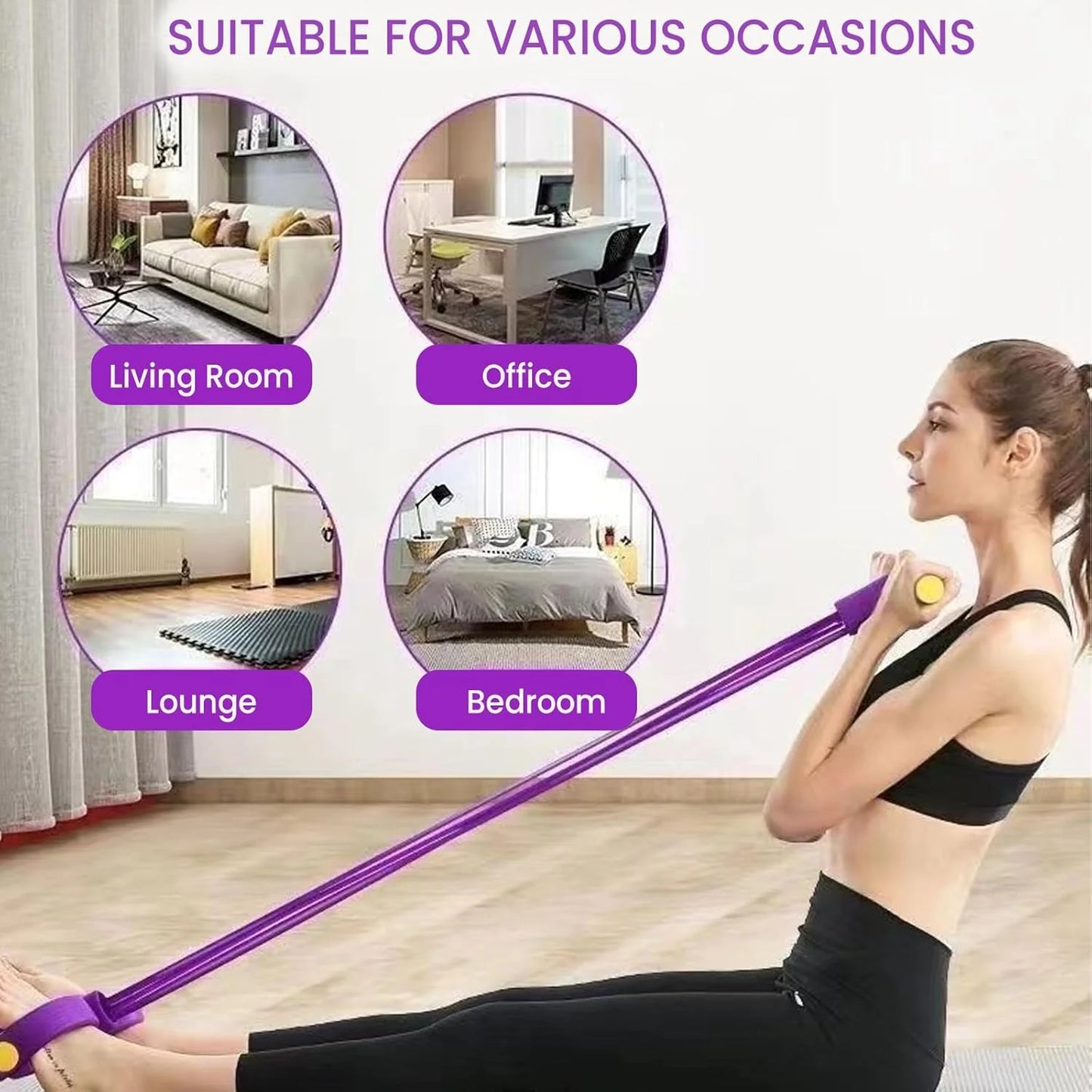 8-Tube Pedal Resistance Device