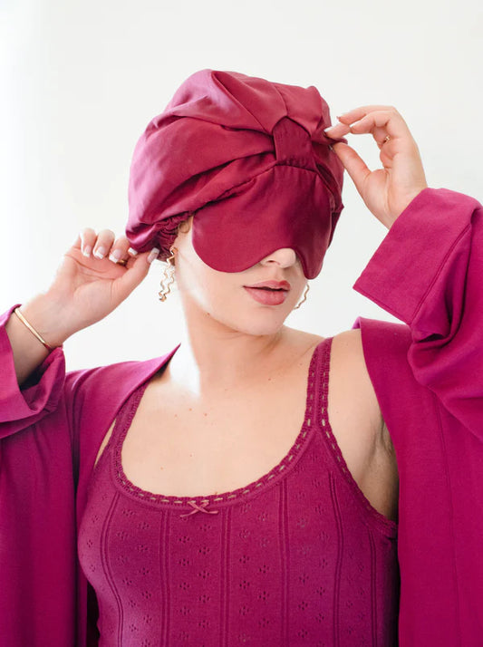 Built-In Eye Mask Asleep Bonnet