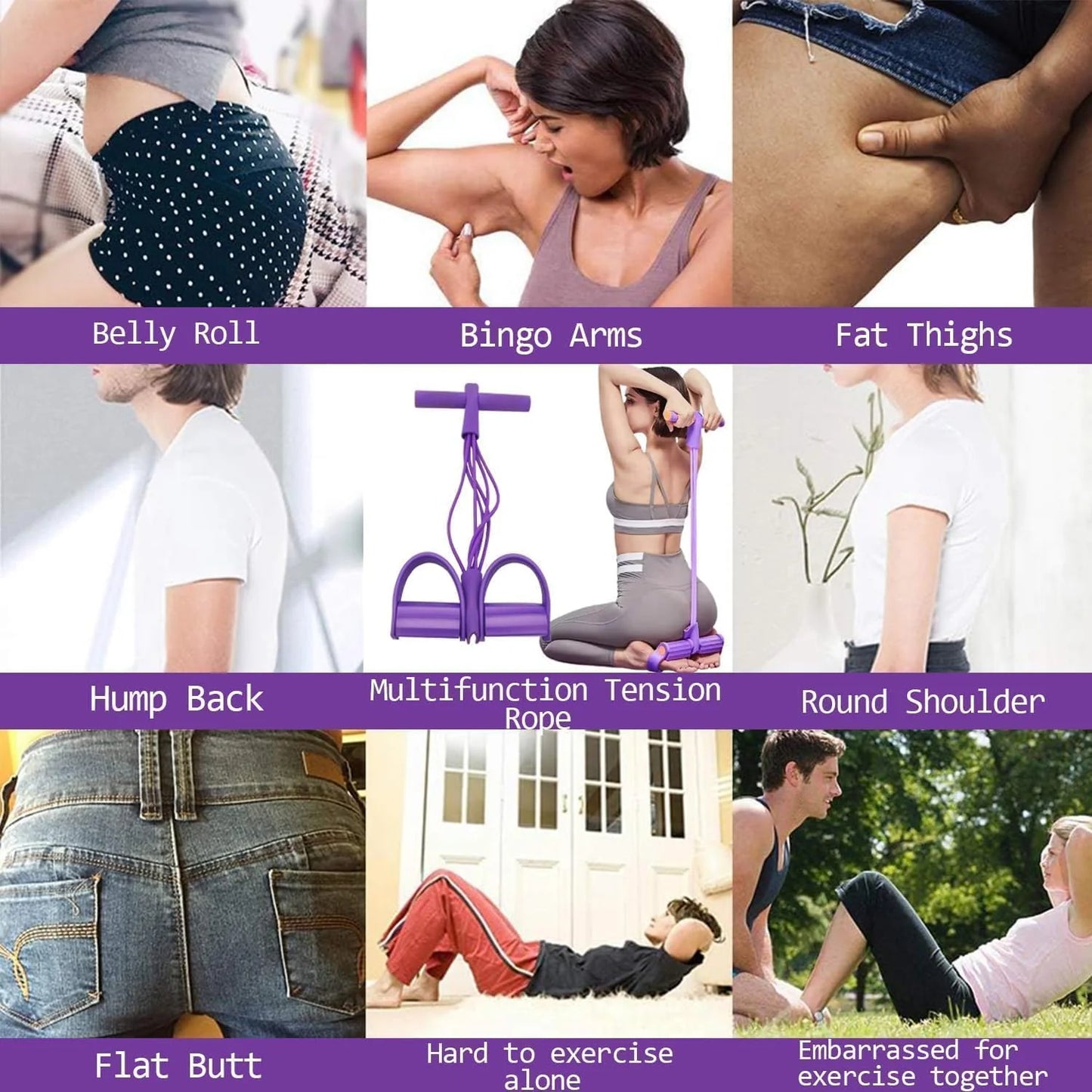 8-Tube Pedal Resistance Device