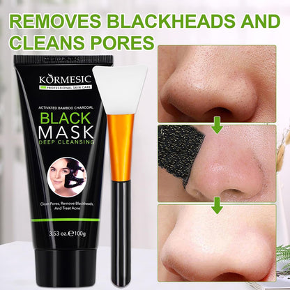 Bamboo charcoal peel-off mask - effectively removes blackheads from pores