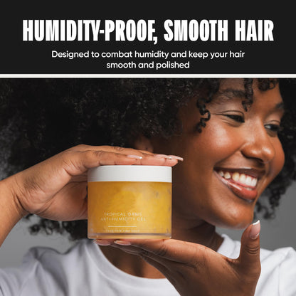 Anti-Humidity Frizz-Free Strong Hold Hair Gel | For All Curl Types - Curly and Coily