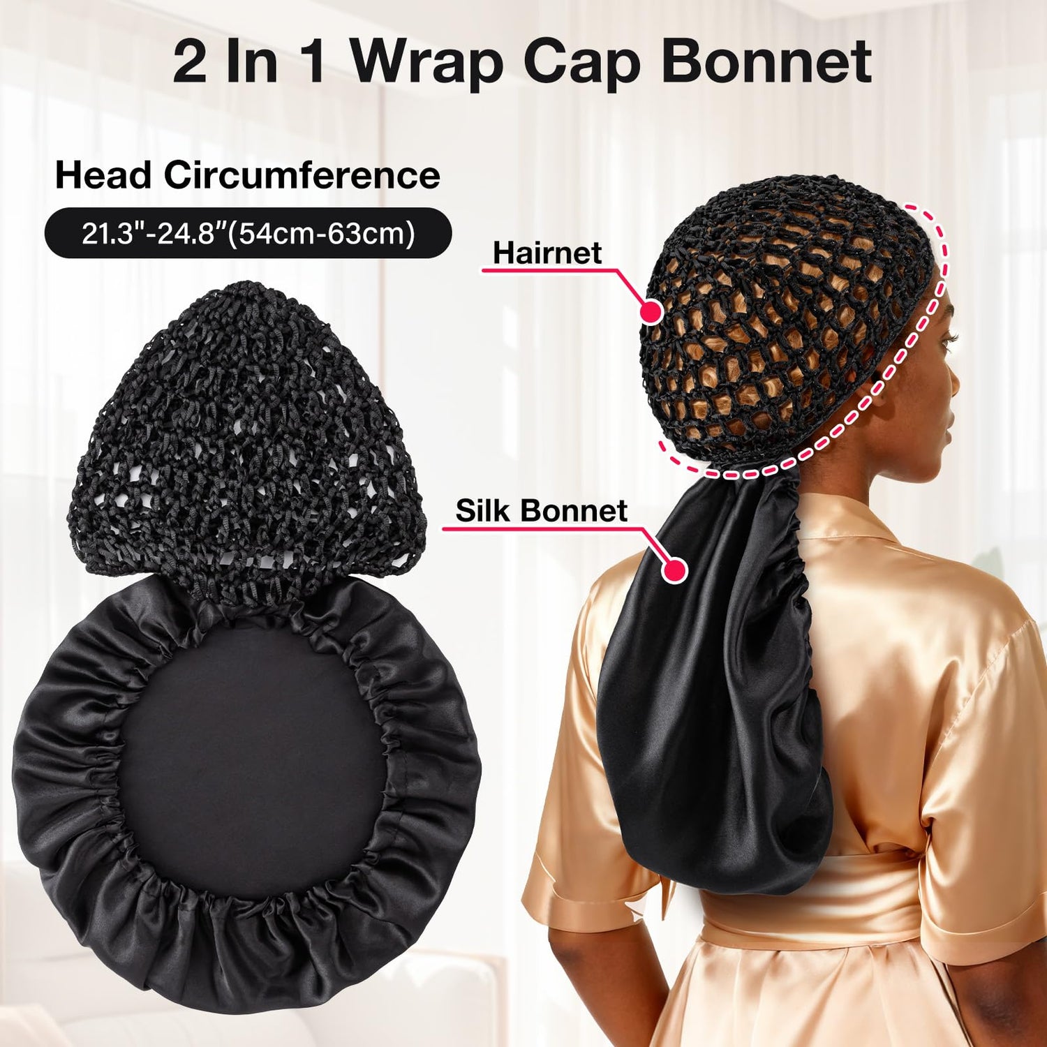 Babyidc™ 2 in1 Wrap Cap Bonnet