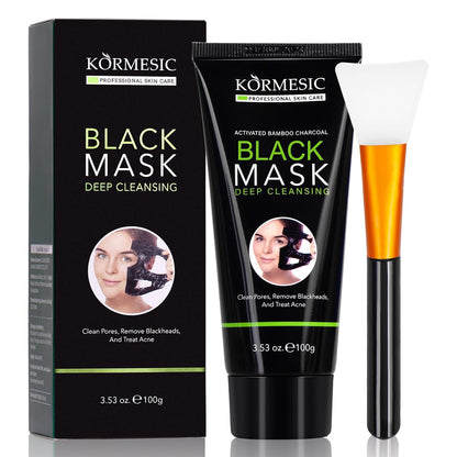 Bamboo charcoal peel-off mask - effectively removes blackheads from pores