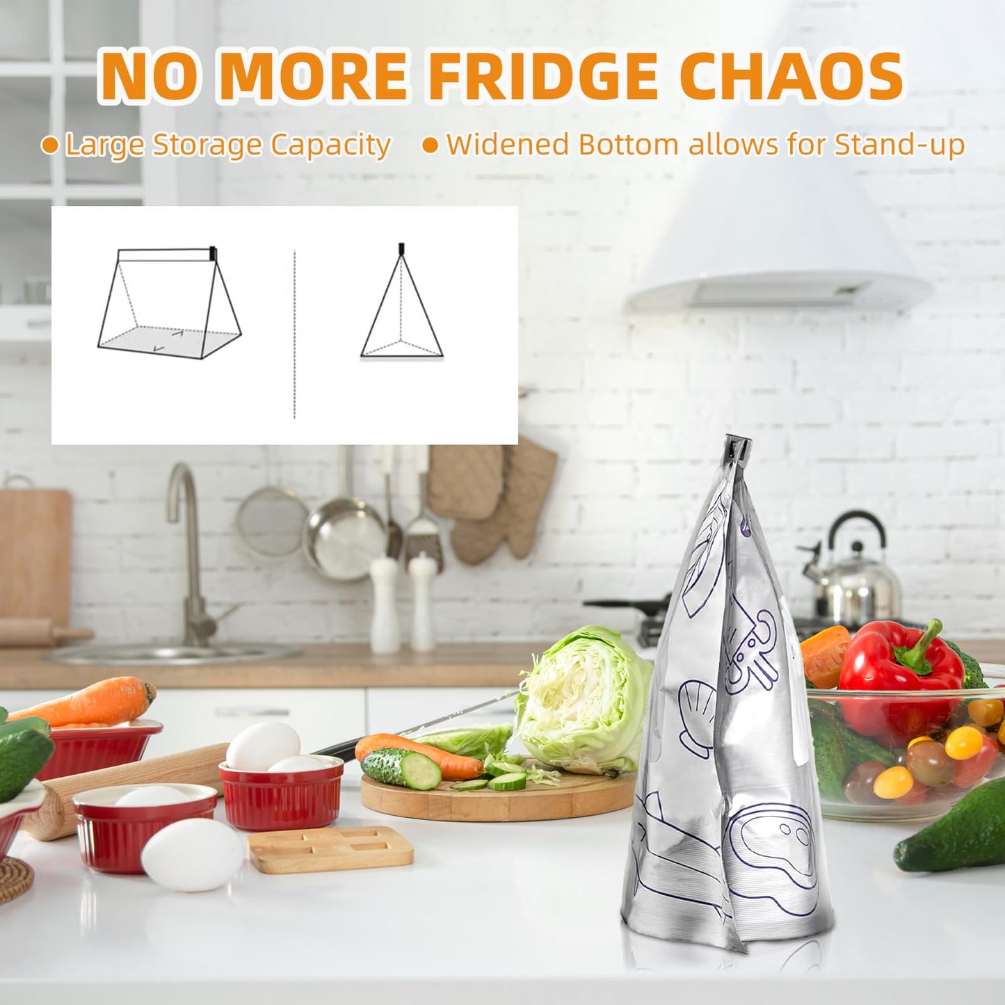 Reusable Aluminum Foil Sealable Storage Bags