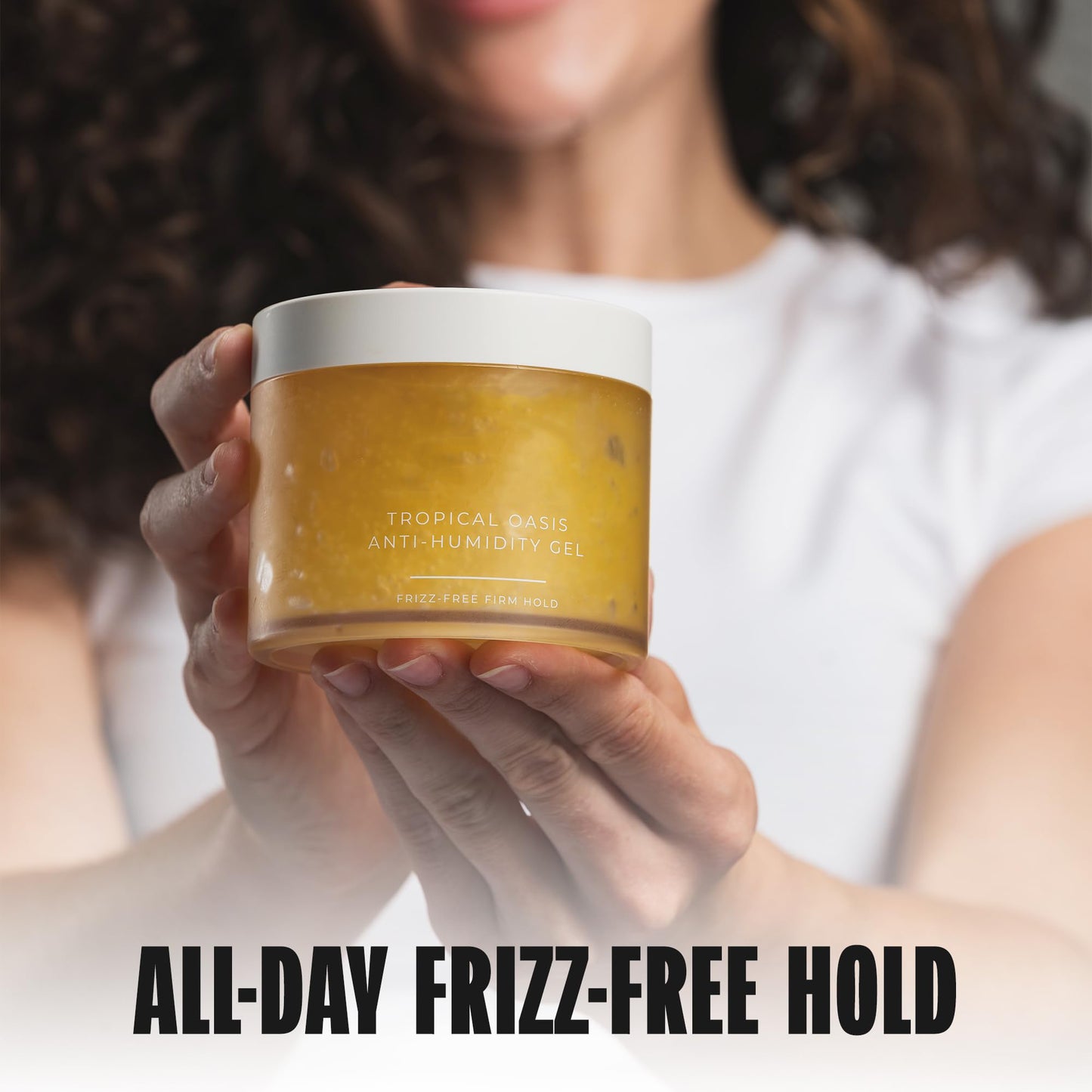 Anti-Humidity Frizz-Free Strong Hold Hair Gel | For All Curl Types - Curly and Coily