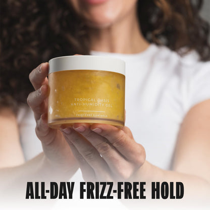 Anti-Humidity Frizz-Free Strong Hold Hair Gel | For All Curl Types - Curly and Coily