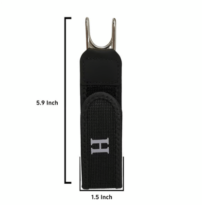 Tactical Metal Hook Elastic Belt (Unisex) - Patented No - Buckle Invisible Design | Soft Adjustable Side